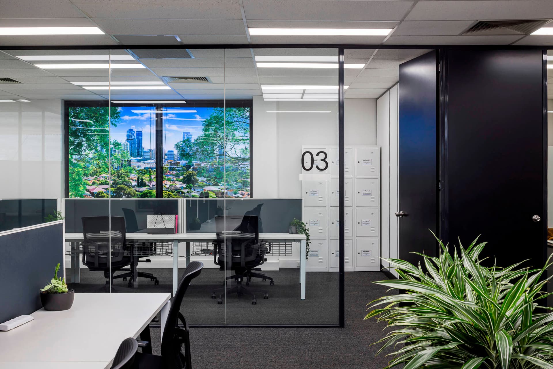 Outside meeting room 3 at Workspace365 coworking location in South Melbourne.