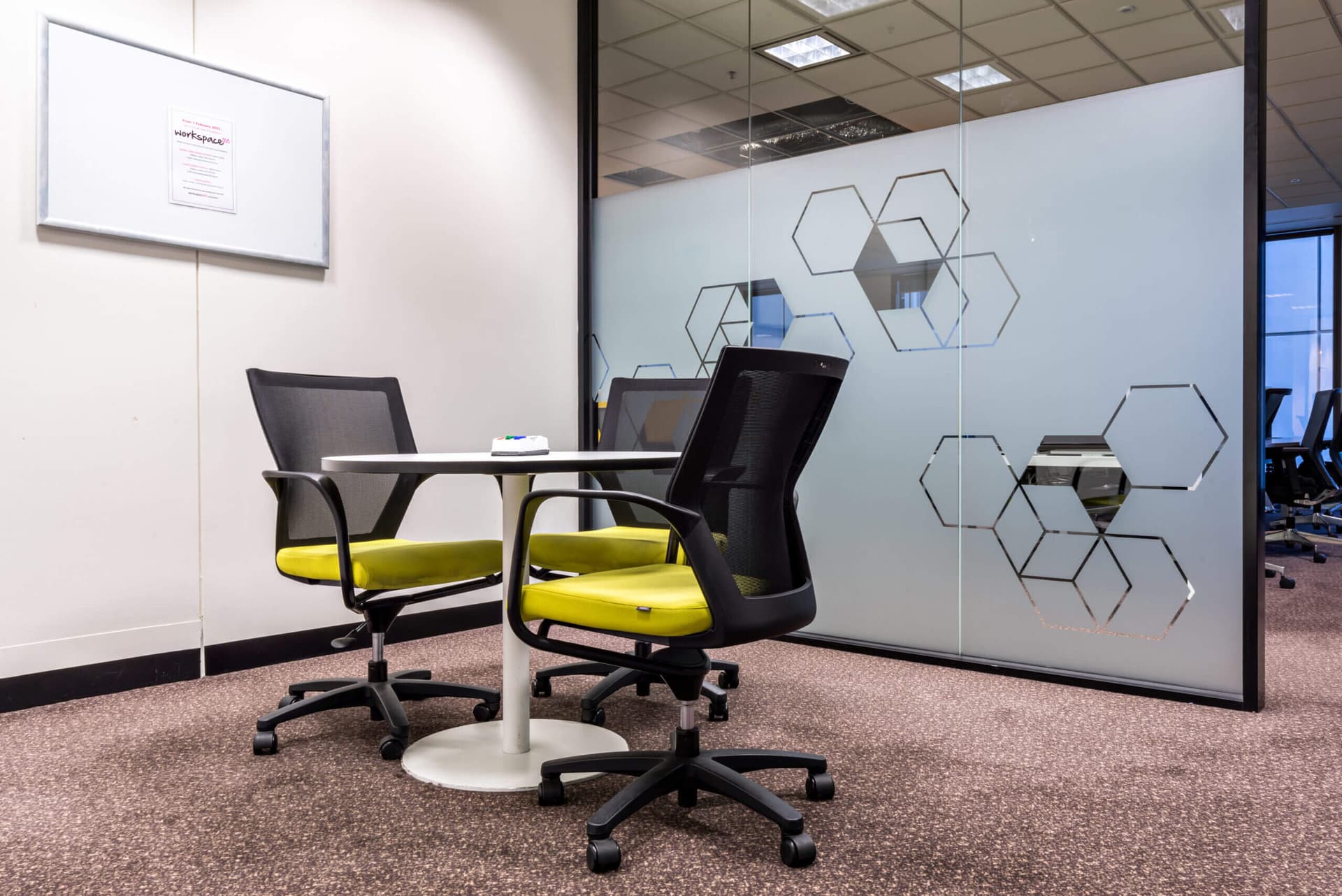 Small Workspace365 meeting room for up to 3 people at 333 Collins Street, Melbourne