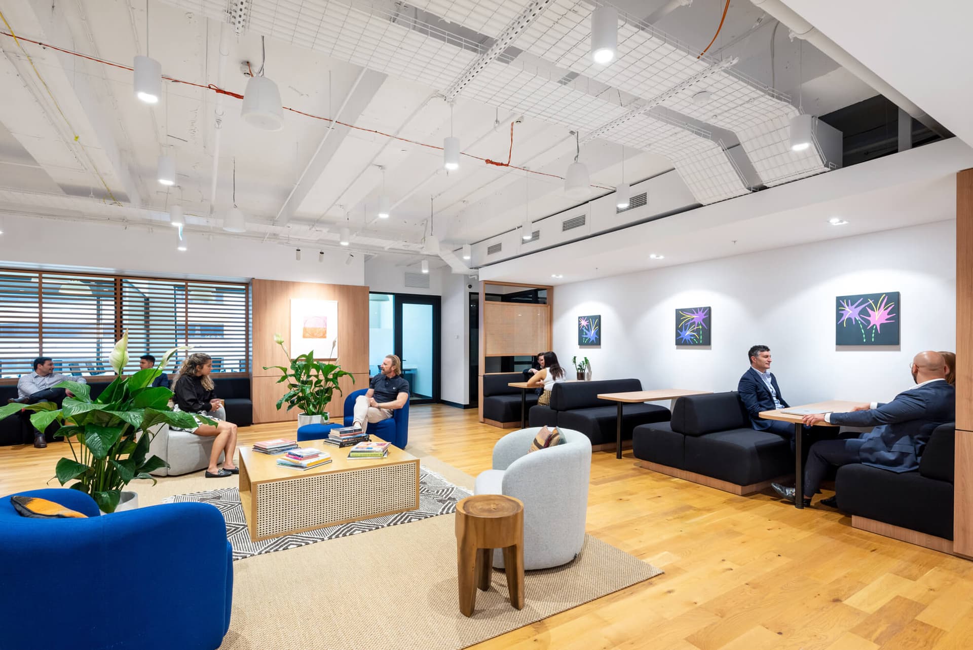 Workspace365 open spaces and meeting areas.