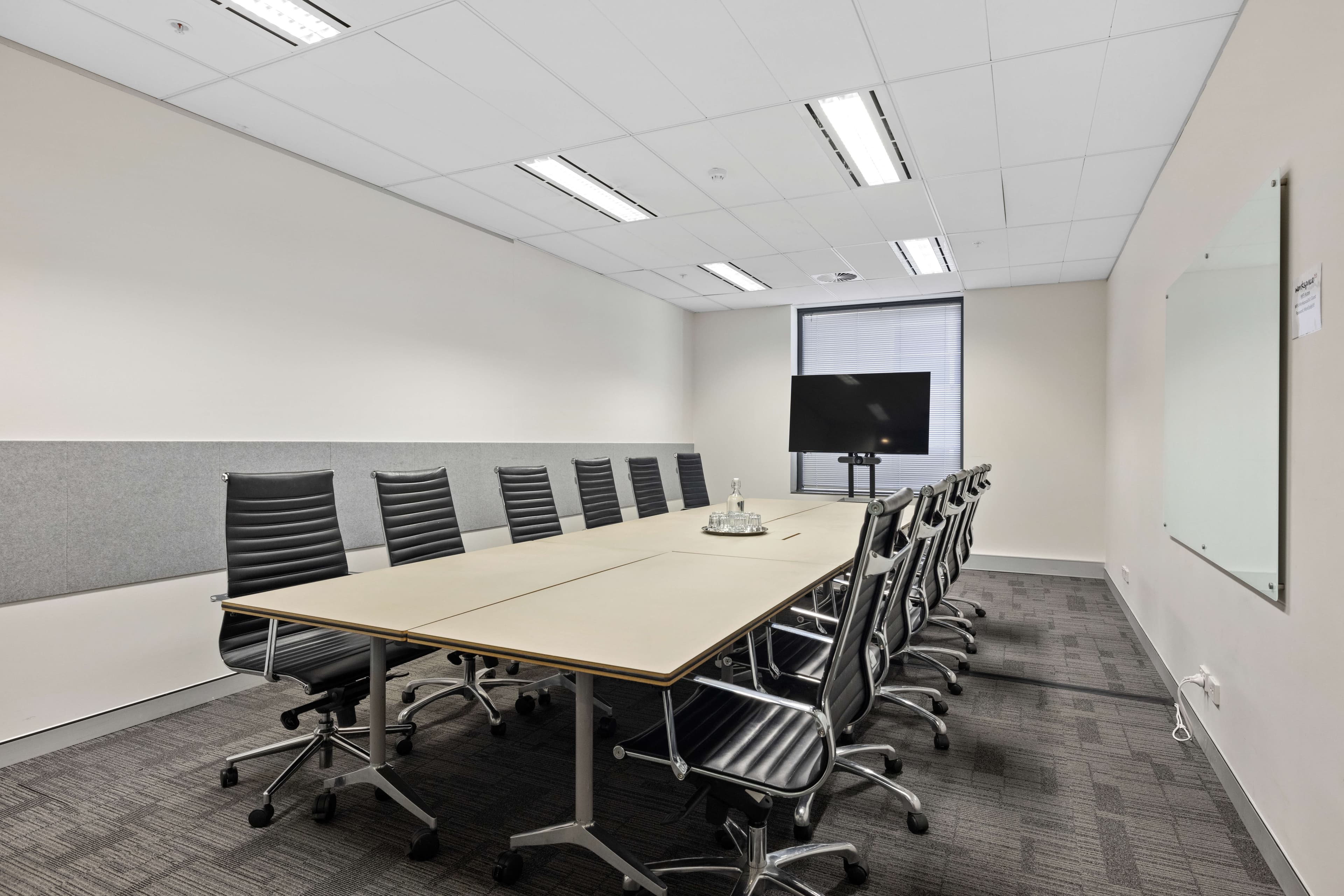 Large board room for up to 12 people at 66 Clarence Street, Sydney